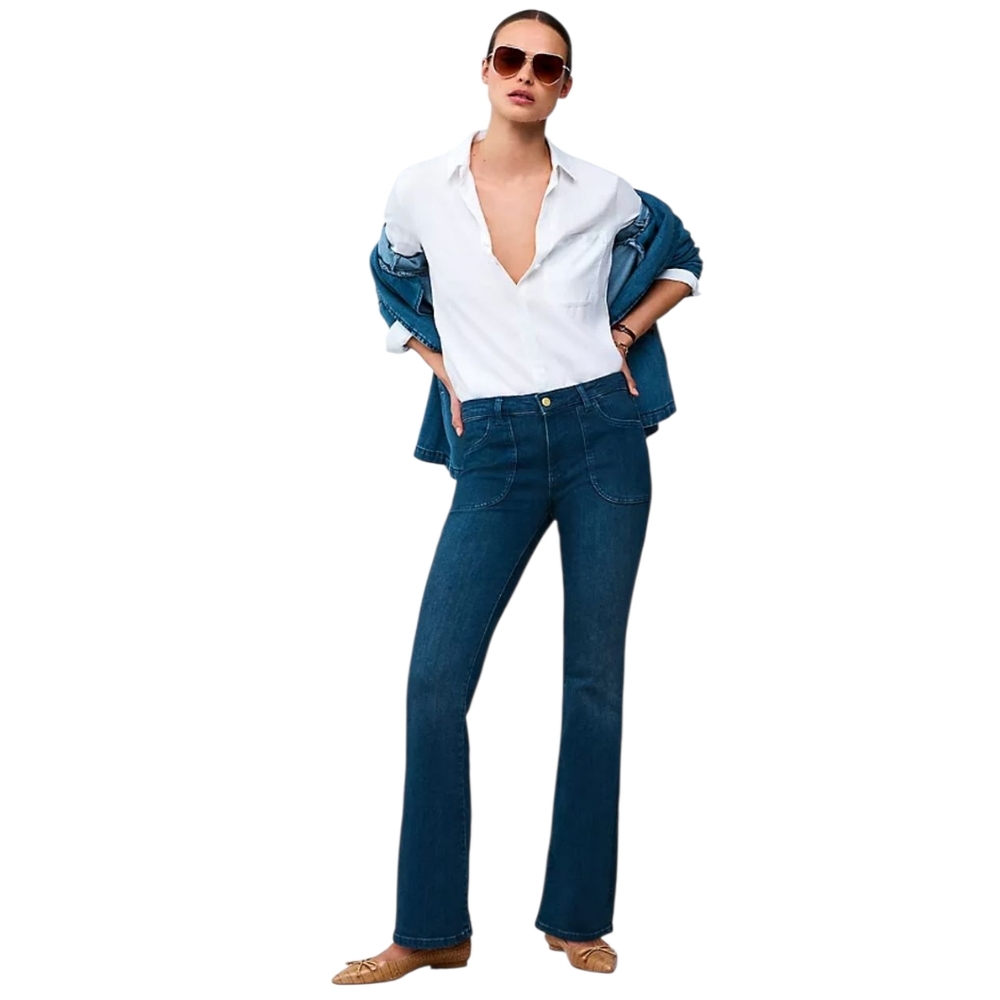 PILCRO x ANTHROPOLOGIE The Icon Low Rise Flare Denim Jeans 29